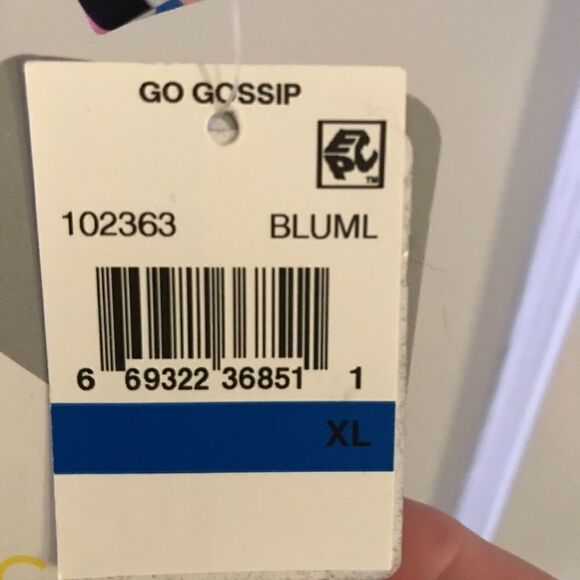 Go Gossip Geometeric Strappy Racerback Swim Top - Picture 4 of 8